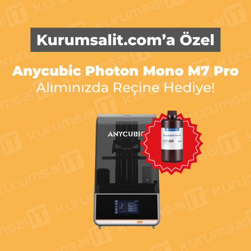 Anycubic Photon Mono M7 Pro 14K Alana Reçine Hediy